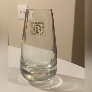 Vintage Rogaska Clear Glass Shot 4” heavy bottom Made in Yugoslavia
